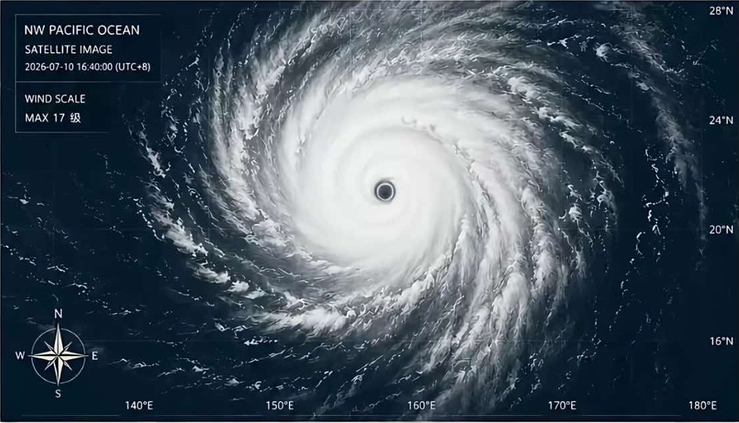 台风卫星云图